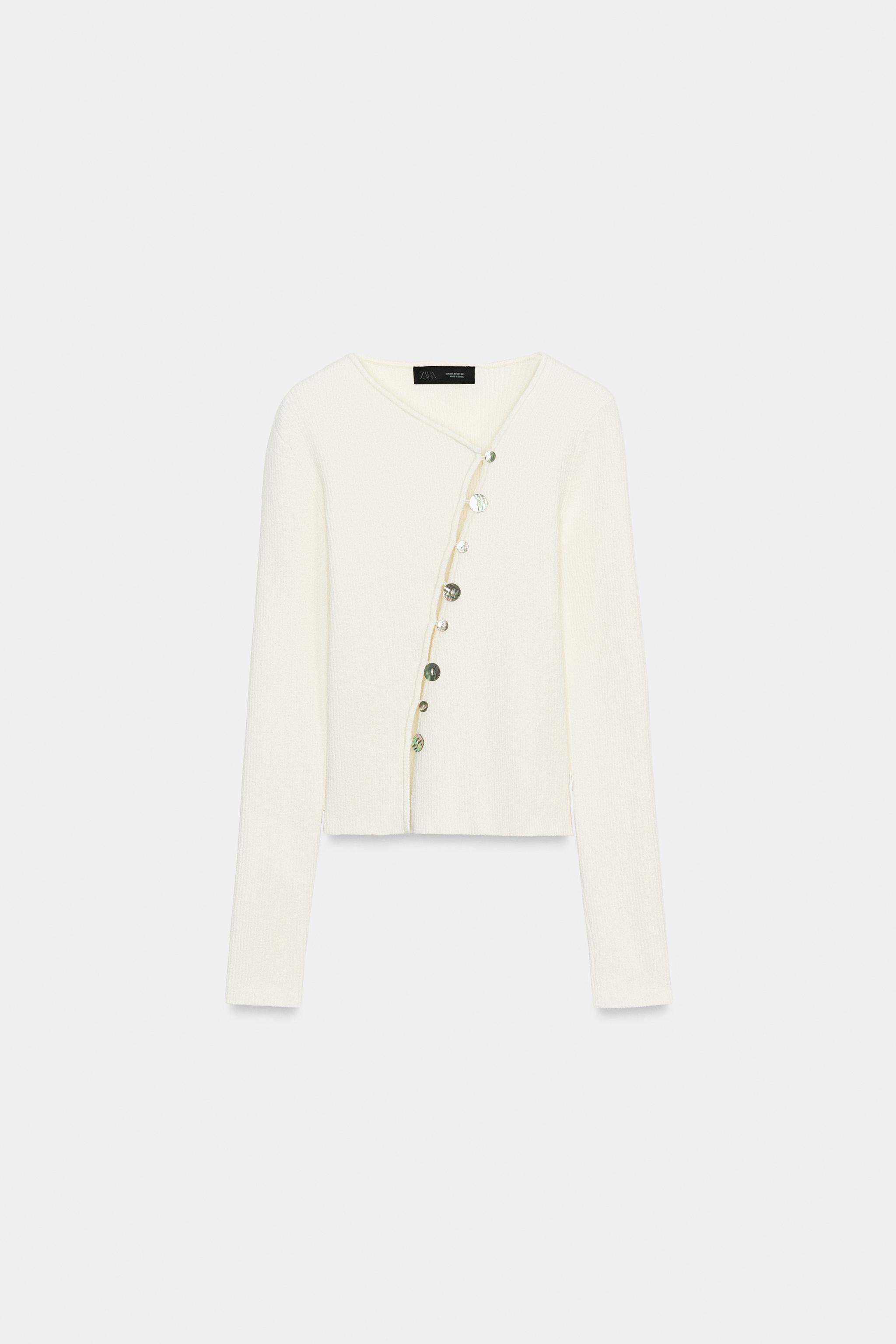 GILET EN MAILLE ASYMÉTRIQUE